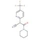 3-oxo-3-piperidin-1-yl-2-[5-(trifluoromethyl)pyridin-2-yl]propanenitrile - chemical structure image
