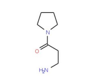 3-oxo-3-pyrrolidin-1-ylpropan-1-amine (CAS 160687-46-7) - chemical structure image