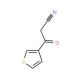 3-oxo-3-(thiophen-3-yl)propanenitrile (CAS 69879-30-7) - chemical structure image
