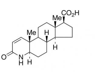 3-Oxo-4-aza-5&alpha;-&alpha;ndrost-1-ene-17&beta;-carboxylic Acid (CAS 104239-97-6) - chemical structure image