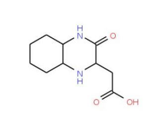 (3-Oxo-decahydro-quinoxalin-2-yl)-acetic acid - chemical structure image