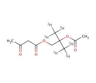 3-Oxobutanoic Acid 2-Acetoxy-2-methylpropyl Ester-d6 - chemical structure image