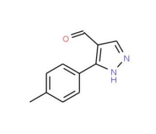 3-(p-Tolyl)-1H-pyrazole-4-carboxaldehyde (CAS 350988-62-4) - chemical structure image
