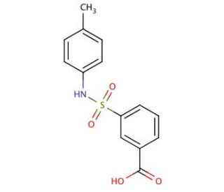 3-p-Tolylsulfamoyl-benzoic acid - chemical structure image