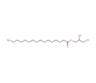 3-Palmitoyl-rac-glycerol (CAS 542-44-9) - chemical structure image