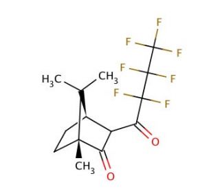 3-(Perfluorobutyryl)-(+)-camphor (CAS 51800-99-8) - chemical structure image