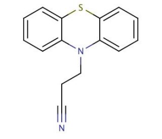 3-Phenothiazin-10-yl-propionitrile (CAS 1698-80-2) - chemical structure image
