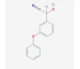 3-Phenoxybenzaldehyde cyanohydrin (CAS 39515-47-4) - chemical structure image