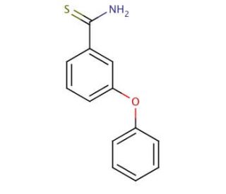 3-phenoxybenzenecarbothioamide - chemical structure image
