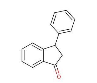 3-Phenyl-1-indanone (CAS 16618-72-7) - chemical structure image