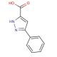 3-Phenyl-1H-pyrazole-5-carboxylic acid (CAS 1134-49-2) - chemical structure image