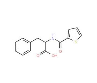 3-Phenyl-2-[(thiophene-2-carbonyl)-amino]-propionic acid (CAS 381214-41-1) - chemical structure image