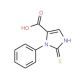 3-phenyl-2-thioxo-2,3-dihydro-1H-imidazole-4-carboxylic acid (CAS 99361-29-2) - chemical structure image