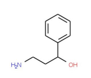 3-Phenyl-3-hydroxypropylamine (CAS 5053-63-4) - chemical structure image