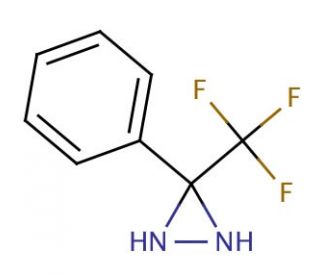 3-Phenyl-3-(trifluoromethyl)-diaziridine - chemical structure image