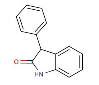 3-phenyl-oxindole (CAS 3456-79-9) - chemical structure image