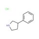 3-Phenyl-pyrrolidine hydrochloride (CAS 857281-02-8) - chemical structure image