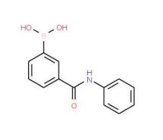 (3-Phenylaminocarbonyl)benzeneboronic acid (CAS 397843-71-9) - chemical structure image