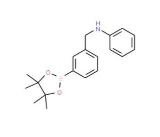 3-(Phenylaminomethyl)benzeneboronic acid pinacol ester (CAS 1073353-90-8) - chemical structure image