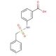 3-(phenylmethanesulfonamido)benzoic acid - chemical structure image