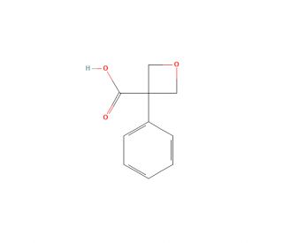 3-Phenyloxetane-3-carboxylic acid (CAS 114012-42-9) - chemical structure image