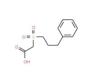 [(3-phenylpropyl)sulfonyl]acetic acid - chemical structure image