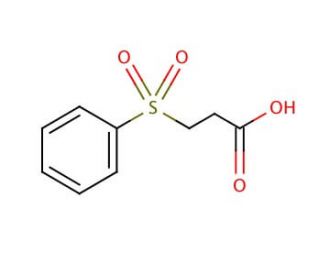 3-(Phenylsulfonyl)propionic acid (CAS 10154-71-9) - chemical structure image
