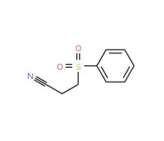 3-(Phenylsulfonyl)propionitrile (CAS 10154-75-3) - chemical structure image