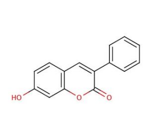 3-Phenylumbelliferone (CAS 6468-96-8) - chemical structure image