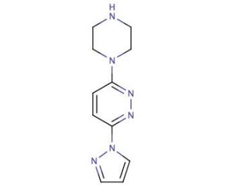 3-(piperazin-1-yl)-6-(1H-pyrazol-1-yl)pyridazine - chemical structure image