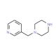 3-(Piperazin-1-ylmethyl)pyridine (CAS 39244-80-9) - chemical structure image