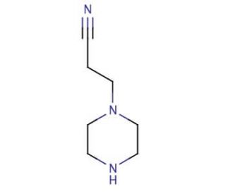 3-Piperazinopropionitrile (CAS 34064-86-3) - chemical structure image