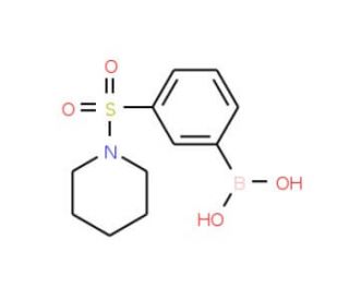 3-(Piperidin-1-ylsulfonyl)phenylboronic acid (CAS 690662-96-5) - chemical structure image
