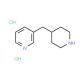 3-Piperidin-4-ylmethylpyridine dihydrochloride (CAS 1172053-95-0) - chemical structure image