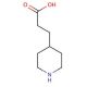 3-piperidin-4-ylpropanoic acid (CAS 1822-32-8) - chemical structure image