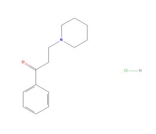 3-Piperidinopropiophenone Hydrochloride (CAS 886-06-6) - chemical structure image