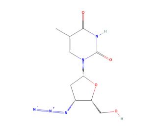 3&prime;-epi-Azido-3&prime;-deoxythymidine (CAS 73971-82-1) - chemical structure image