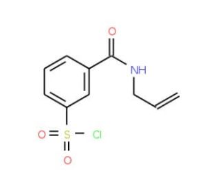 3-(prop-2-en-1-ylcarbamoyl)benzene-1-sulfonyl chloride - chemical structure image