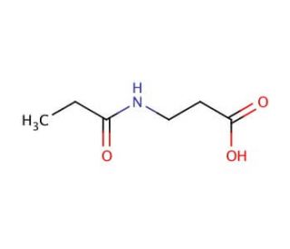 3-(propionylamino)propanoic acid - chemical structure image