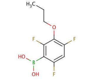3-Propoxy-2,4,6-trifluorophenylboronic acid (CAS 871125-70-1) - chemical structure image