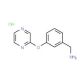 3-(Pyrazin-2-yloxy)benzylamine hydrochloride - chemical structure image
