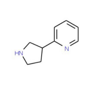 3-(Pyridin-2-yl)pyrrolidine (CAS 150281-45-1) - chemical structure image