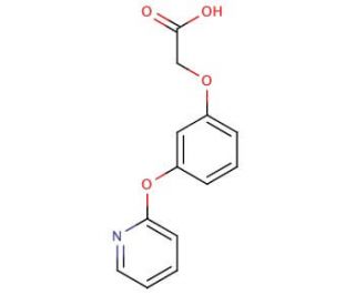 [3-(pyridin-2-yloxy)phenoxy]acetic acid - chemical structure image