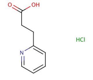 3-pyridin-2-ylpropanoic acid hydrochloride (CAS 15197-75-8) - chemical structure image