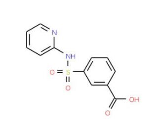 3-(Pyridin-2-ylsulfamoyl)-benzoic acid - chemical structure image
