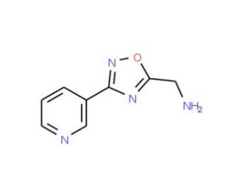 (3-pyridin-3-yl-1,2,4-oxadiazol-5-yl)methylamine - chemical structure image
