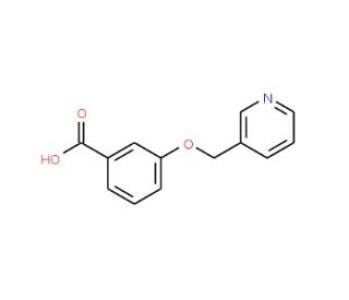 3-(pyridin-3-ylmethoxy)benzoic acid - chemical structure image