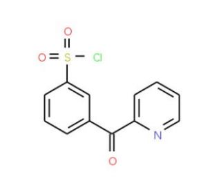 3-(Pyridine-2-carbonyl)benzenesulfonyl chloride - chemical structure image