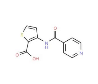 3-(pyridine-4-amido)thiophene-2-carboxylic acid - chemical structure image