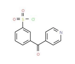 3-(Pyridine-4-carbonyl)benzenesulfonyl chloride (CAS 680618-21-7) - chemical structure image